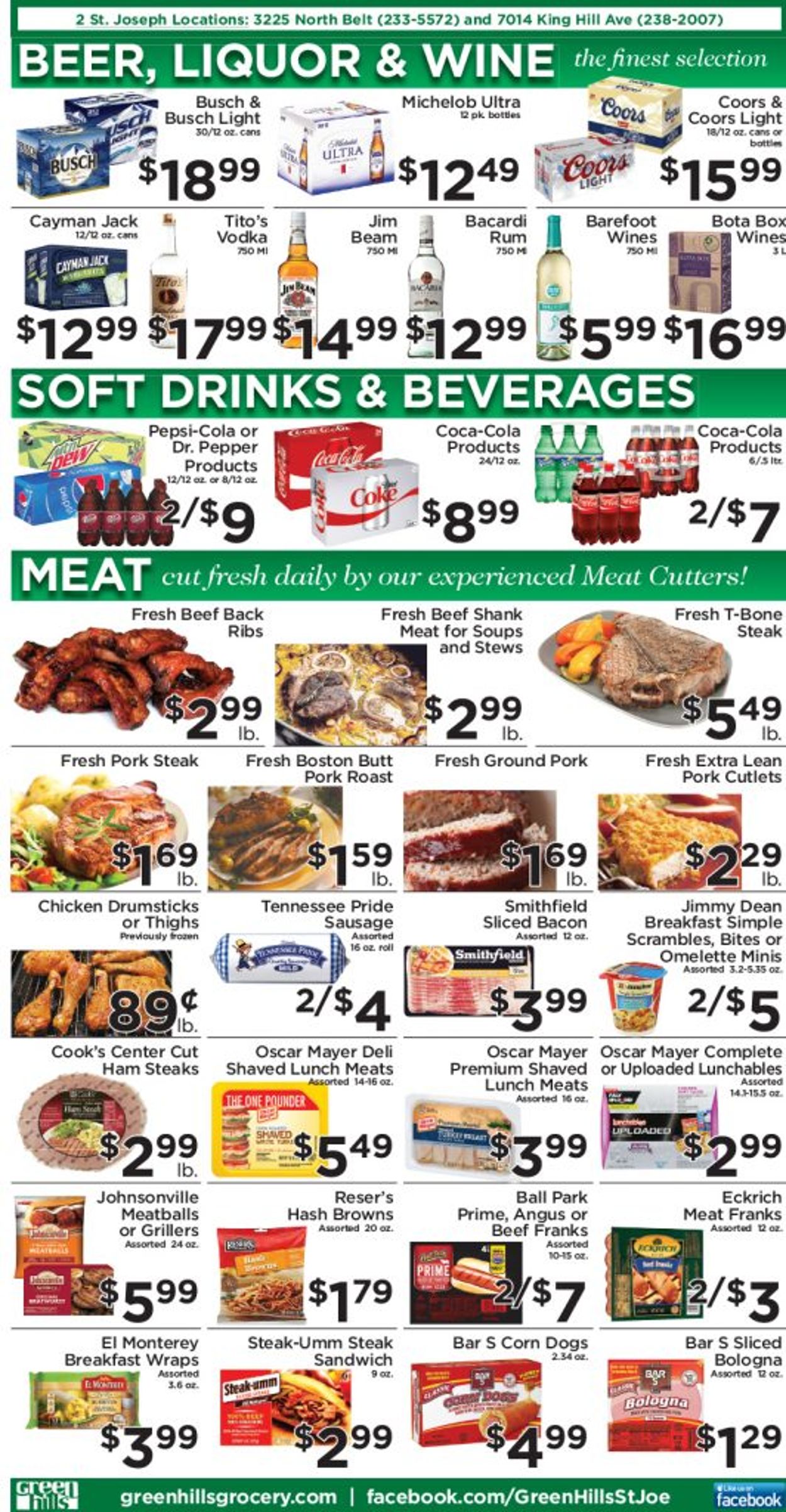 Catalogue Green Hills Grocery from 01/20/2021