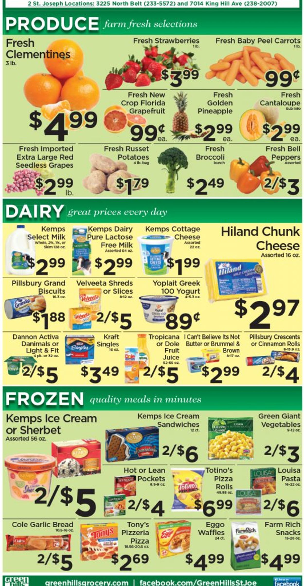 Catalogue Green Hills Grocery from 03/17/2021