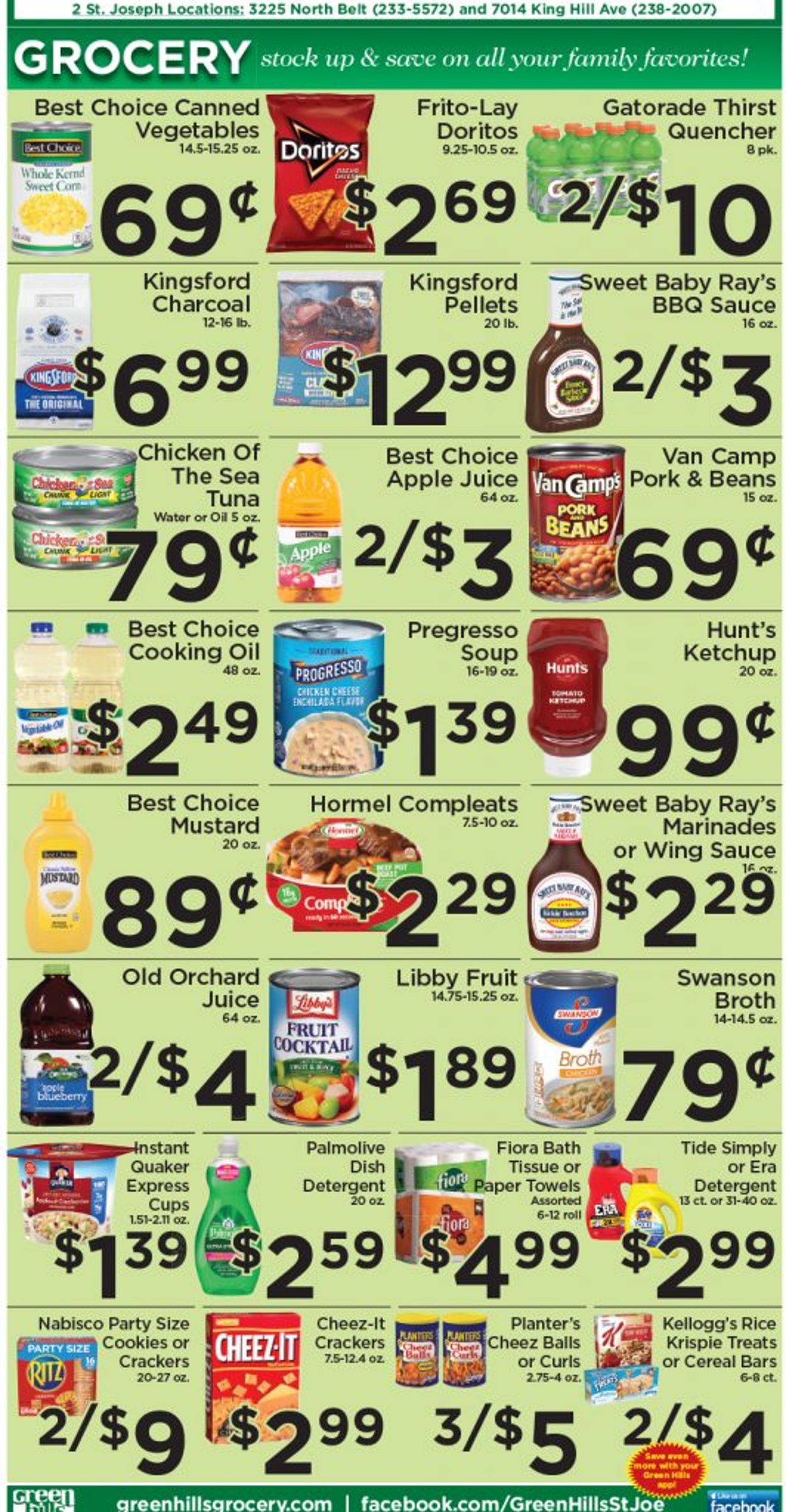 Catalogue Green Hills Grocery from 03/17/2021