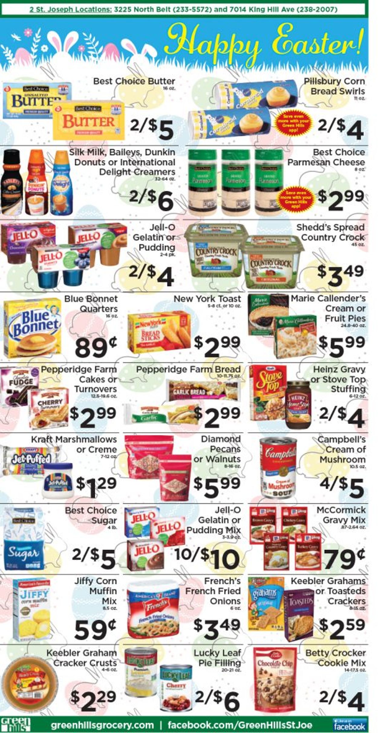 Catalogue Green Hills Grocery - Easter 2021 from 03/31/2021