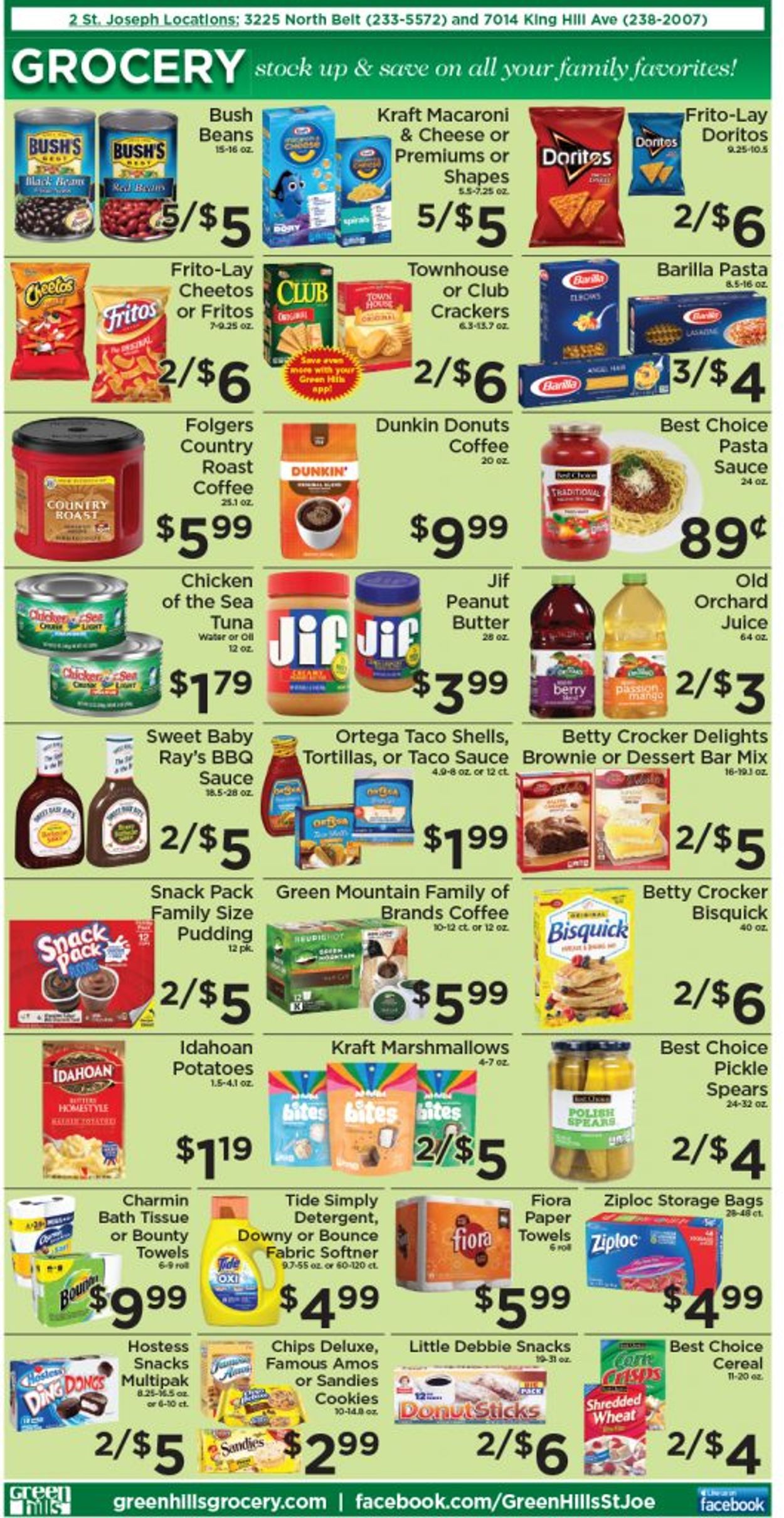 Catalogue Green Hills Grocery from 08/11/2021