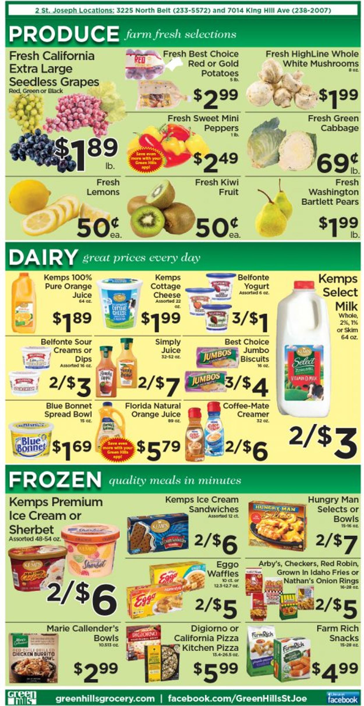 Catalogue Green Hills Grocery from 09/29/2021