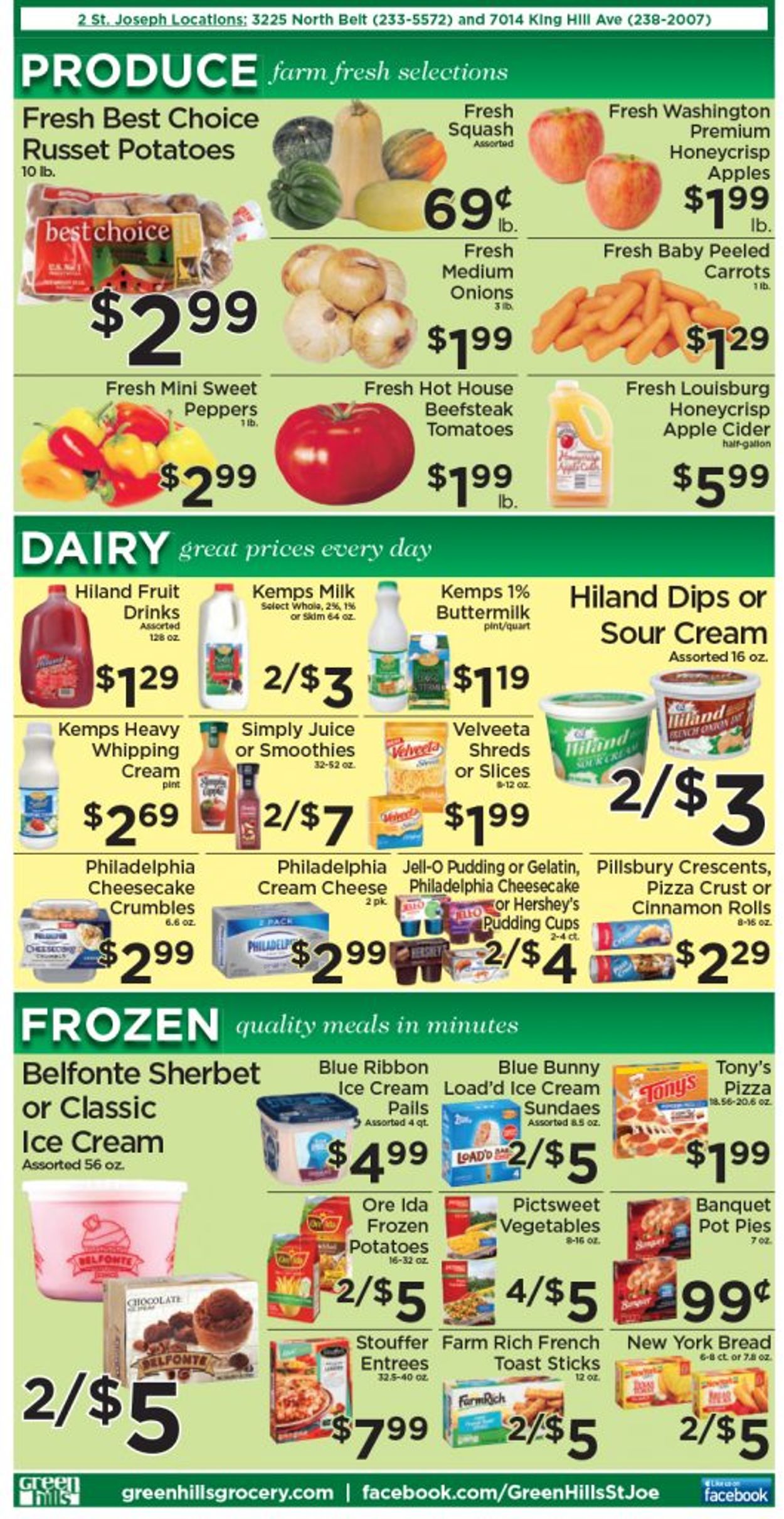 Catalogue Green Hills Grocery from 10/20/2021