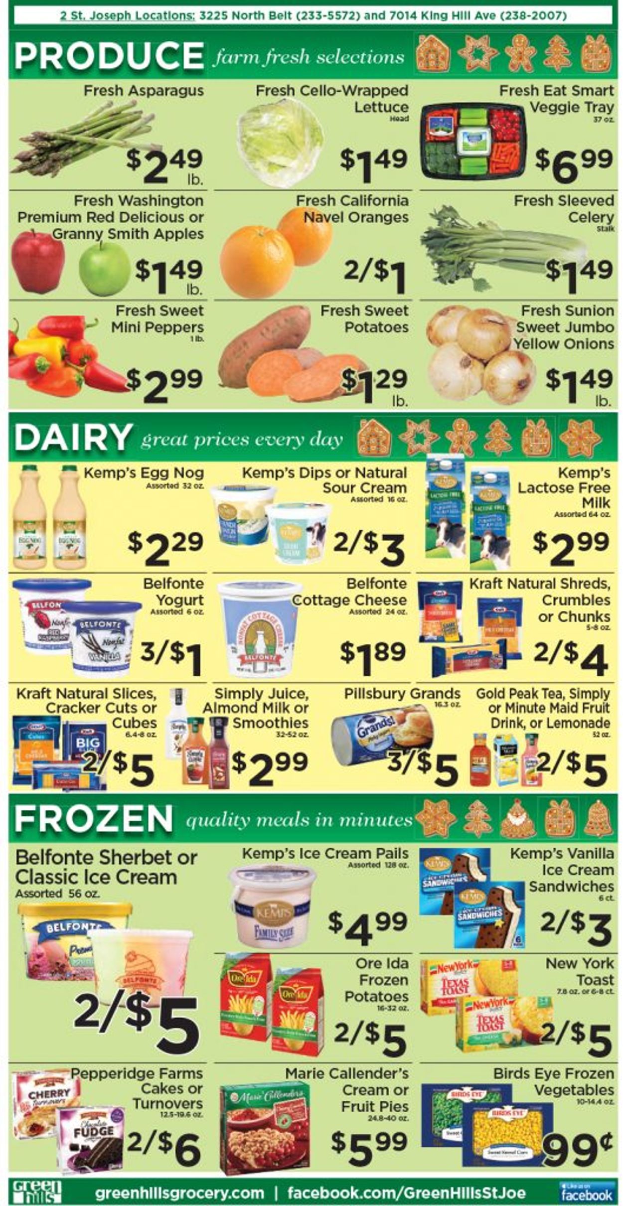 Catalogue Green Hills Grocery HOLIDAY 2021 from 12/15/2021