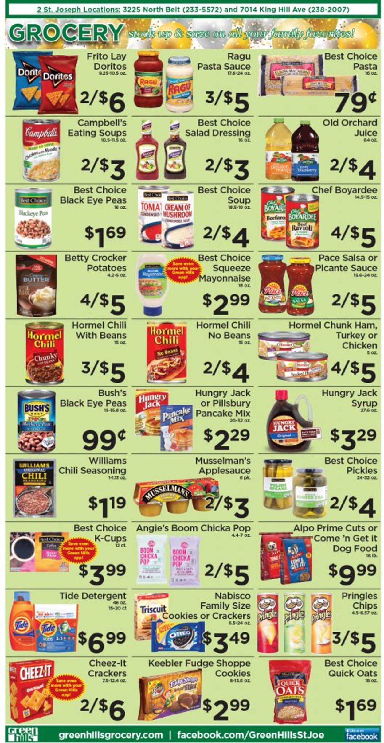 Catalogue Green Hills Grocery from 12/29/2021