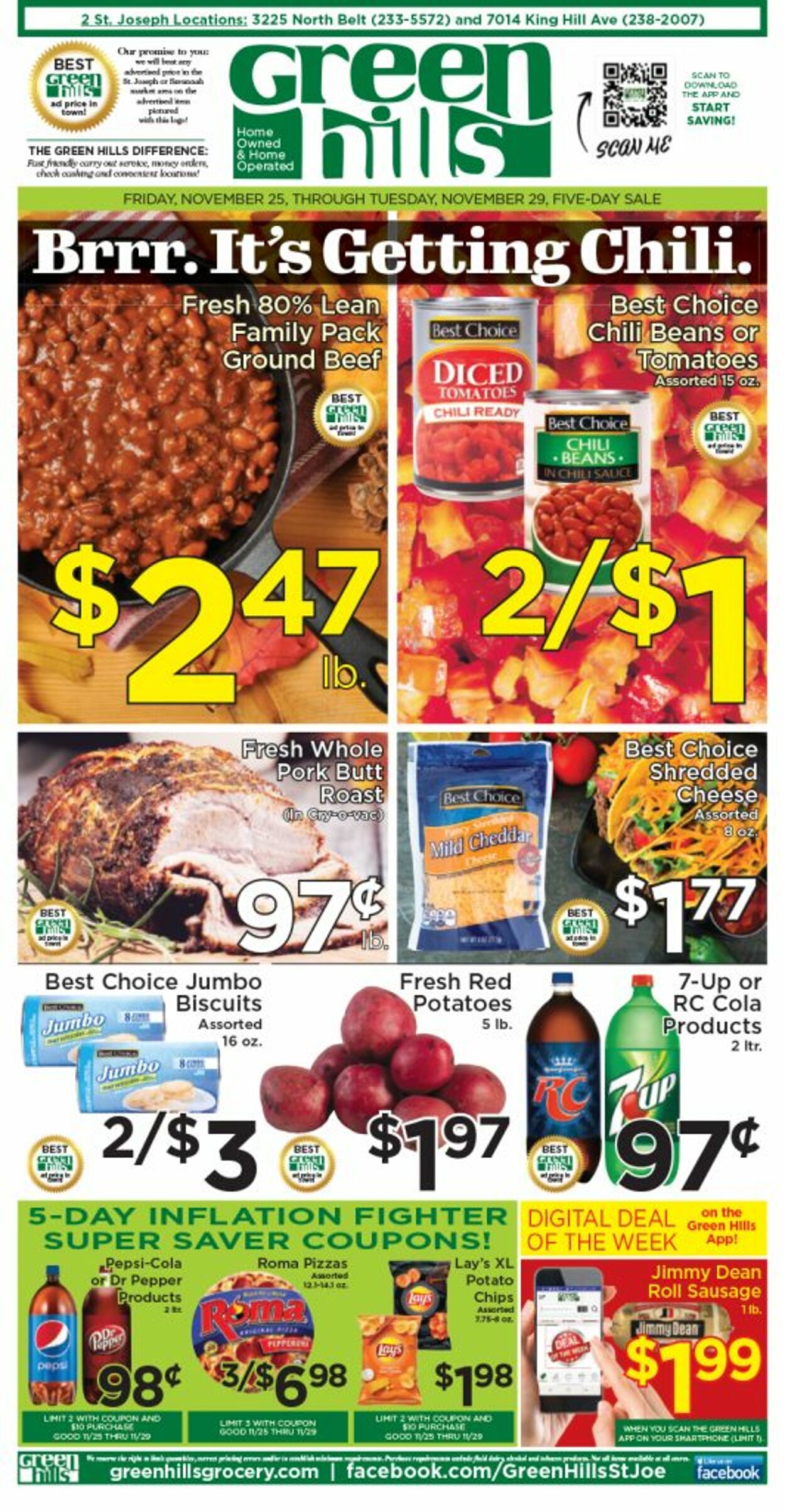 Catalogue Green Hills Grocery from 11/25/2022