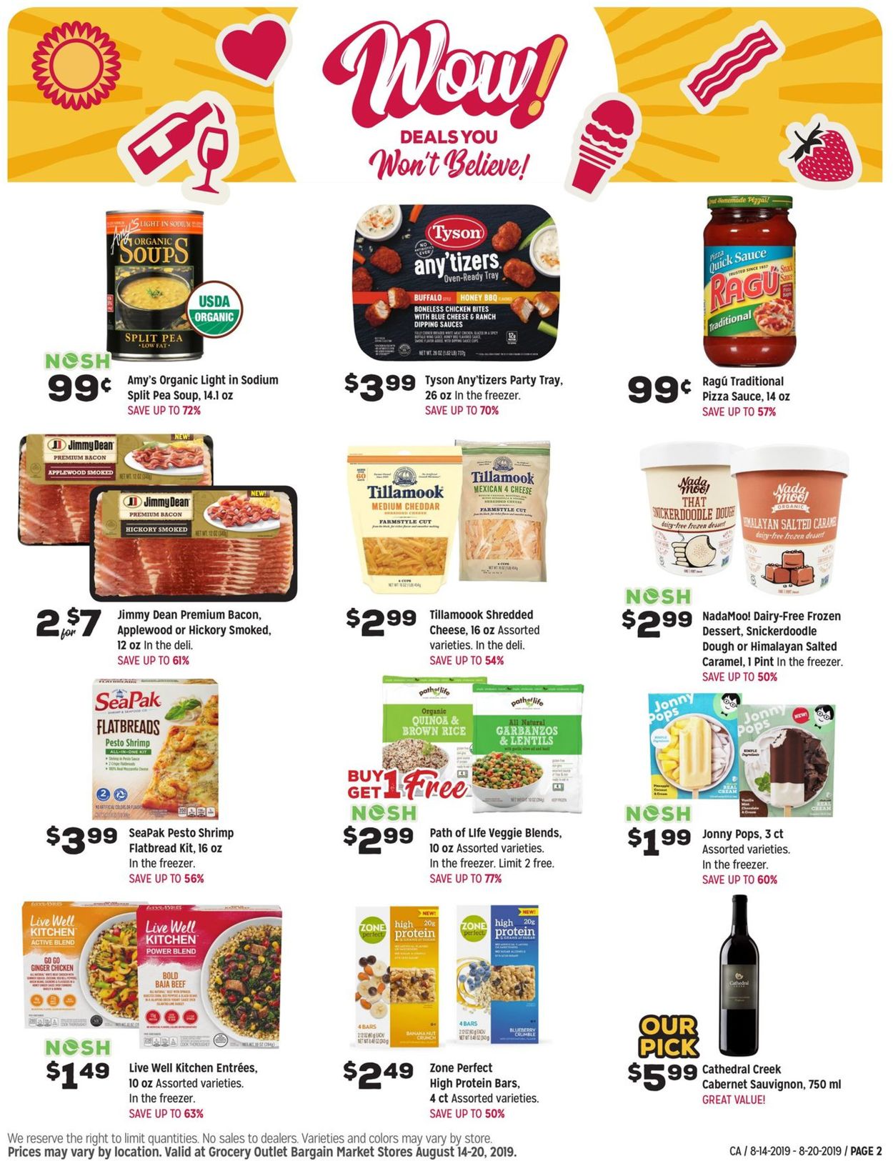 Catalogue Grocery Outlet from 08/14/2019