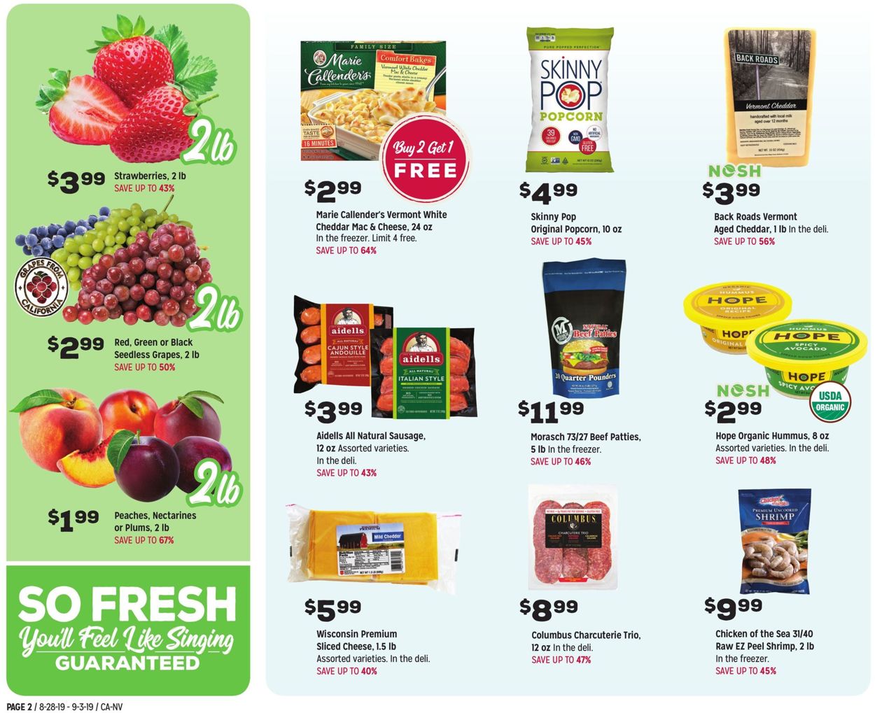 Catalogue Grocery Outlet from 08/28/2019