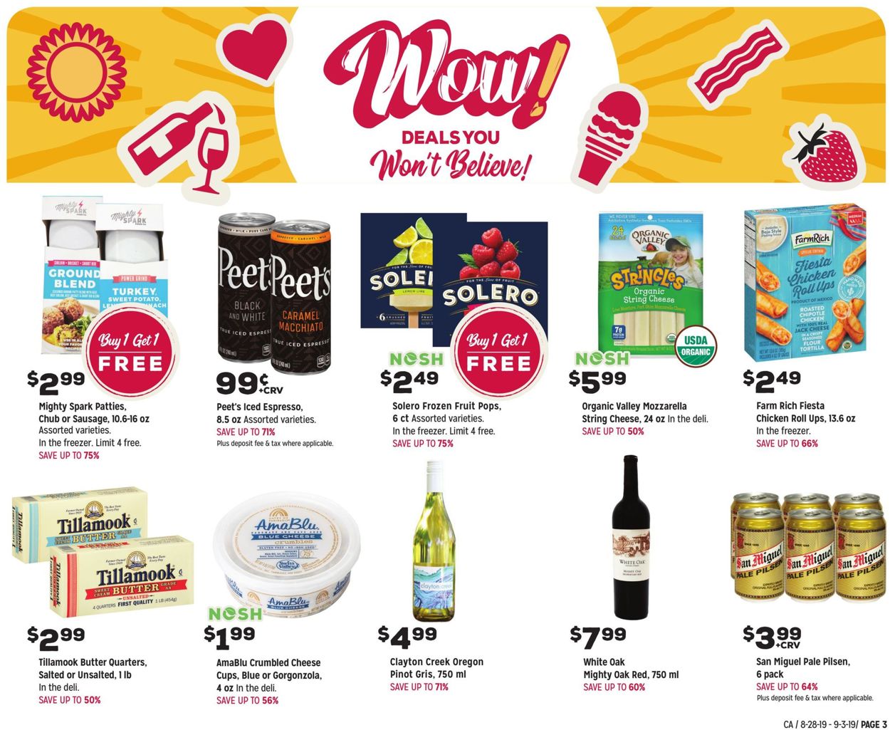 Catalogue Grocery Outlet from 08/28/2019