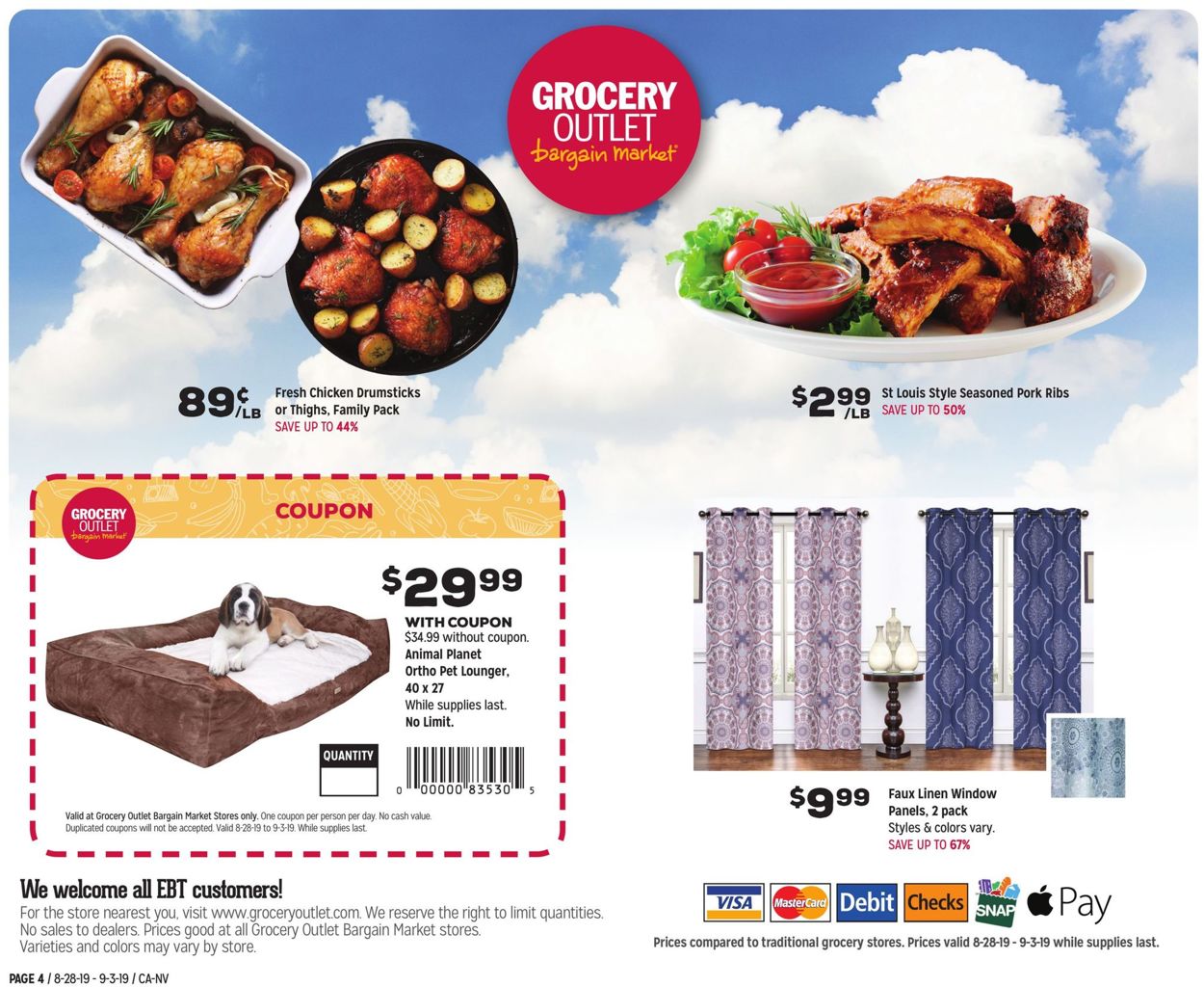 Catalogue Grocery Outlet from 08/28/2019