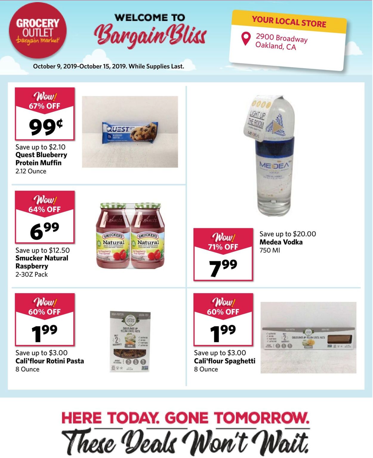 Catalogue Grocery Outlet from 10/09/2019