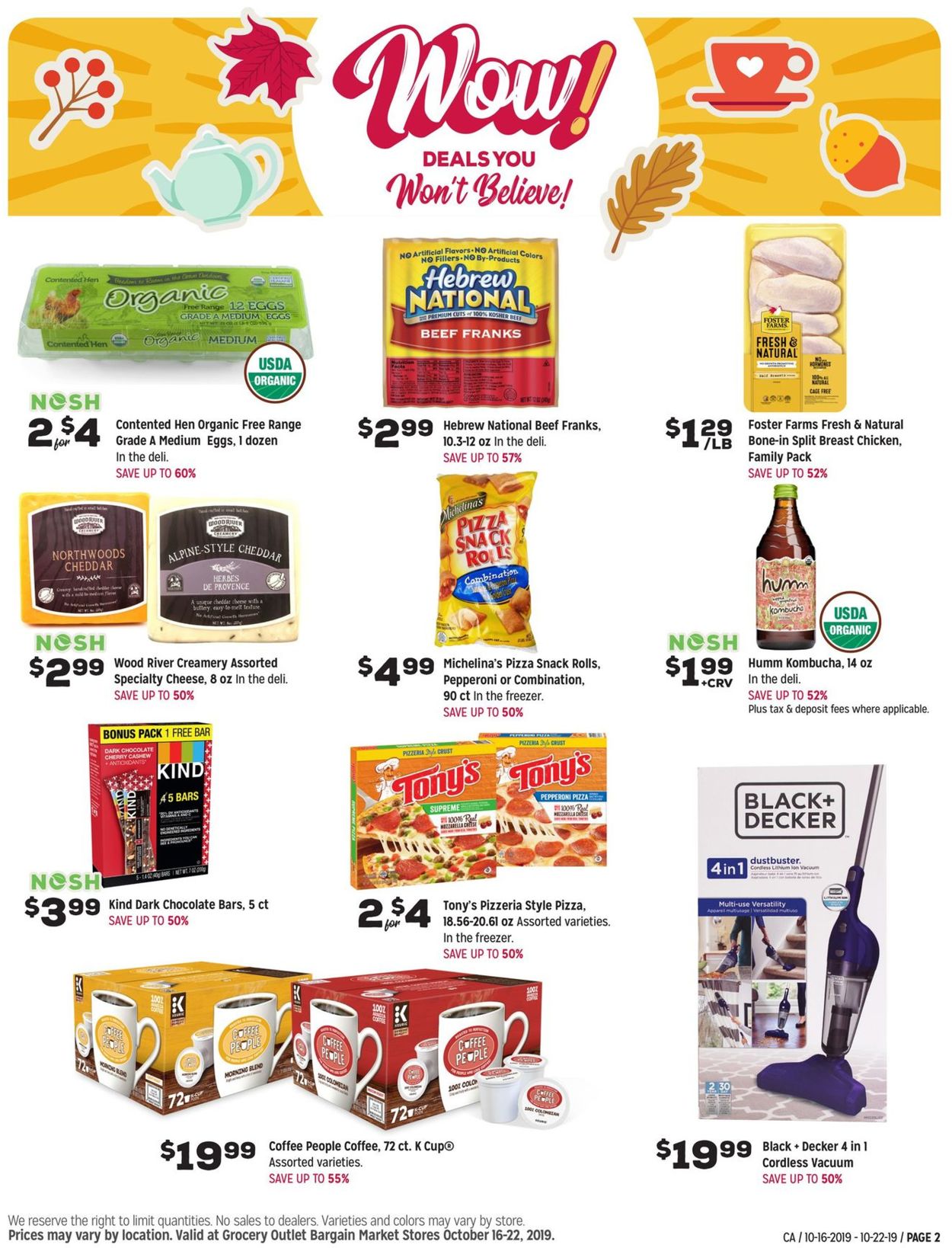 Catalogue Grocery Outlet from 10/16/2019