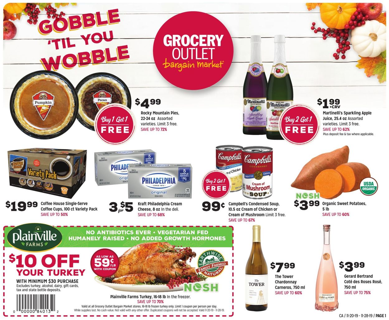 Catalogue Grocery Outlet from 11/20/2019