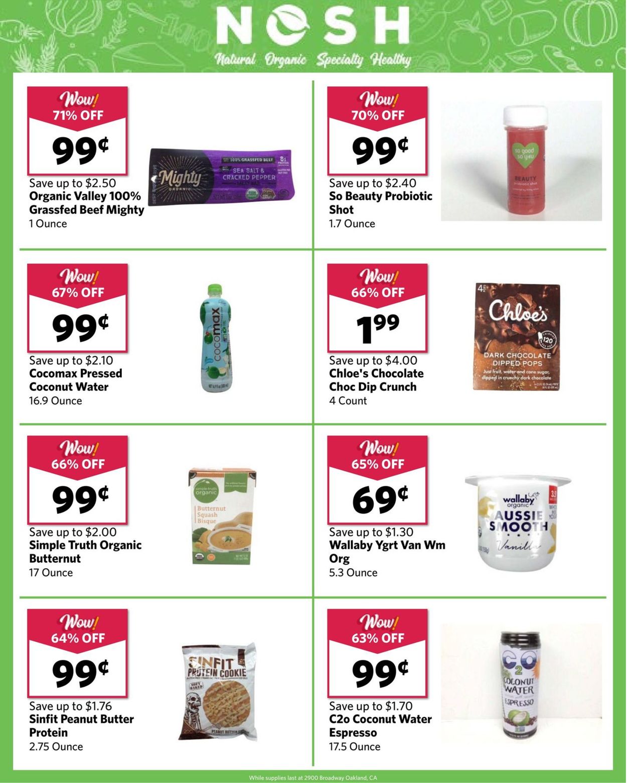 Catalogue Grocery Outlet from 12/25/2019