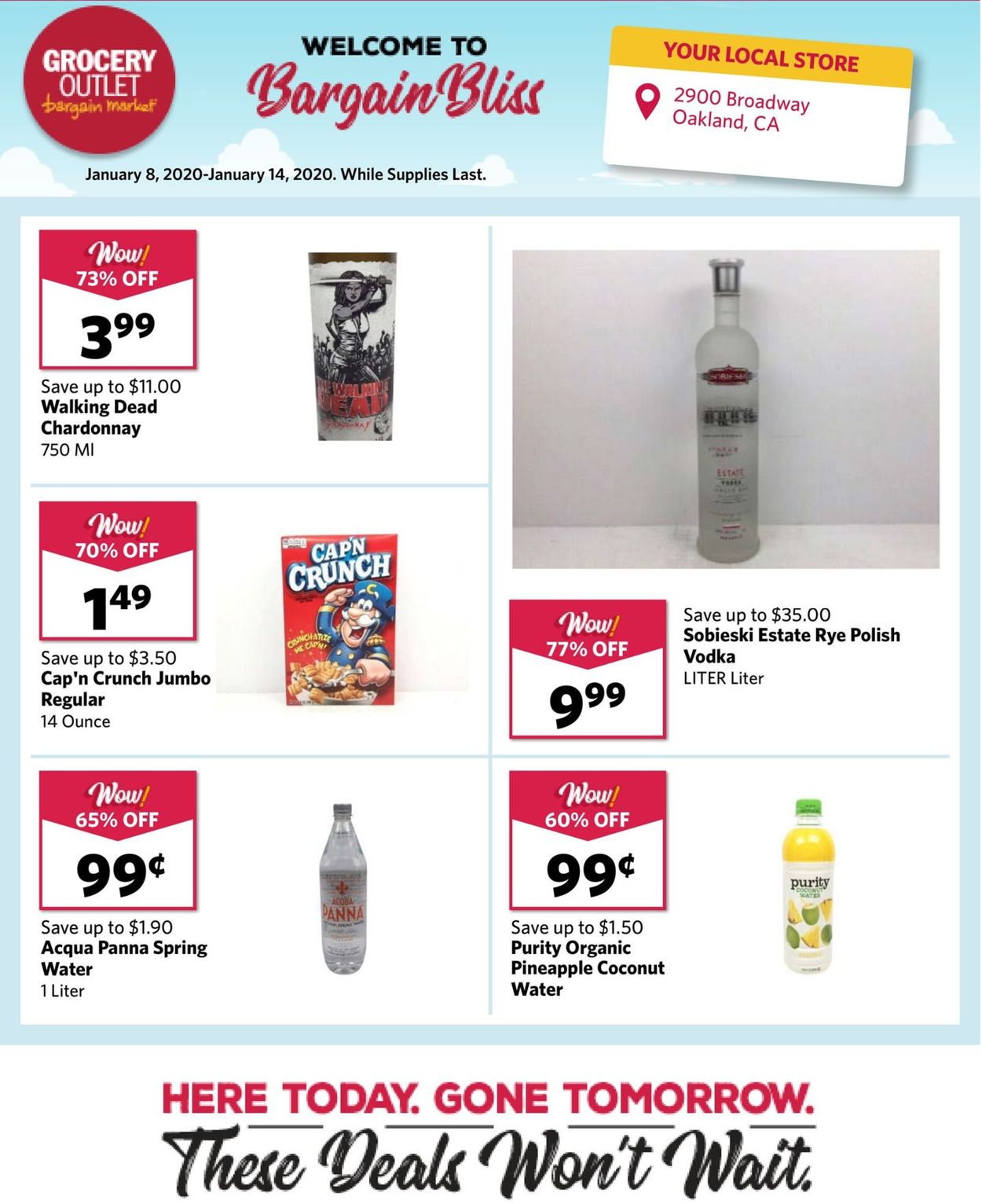 Catalogue Grocery Outlet from 01/08/2020
