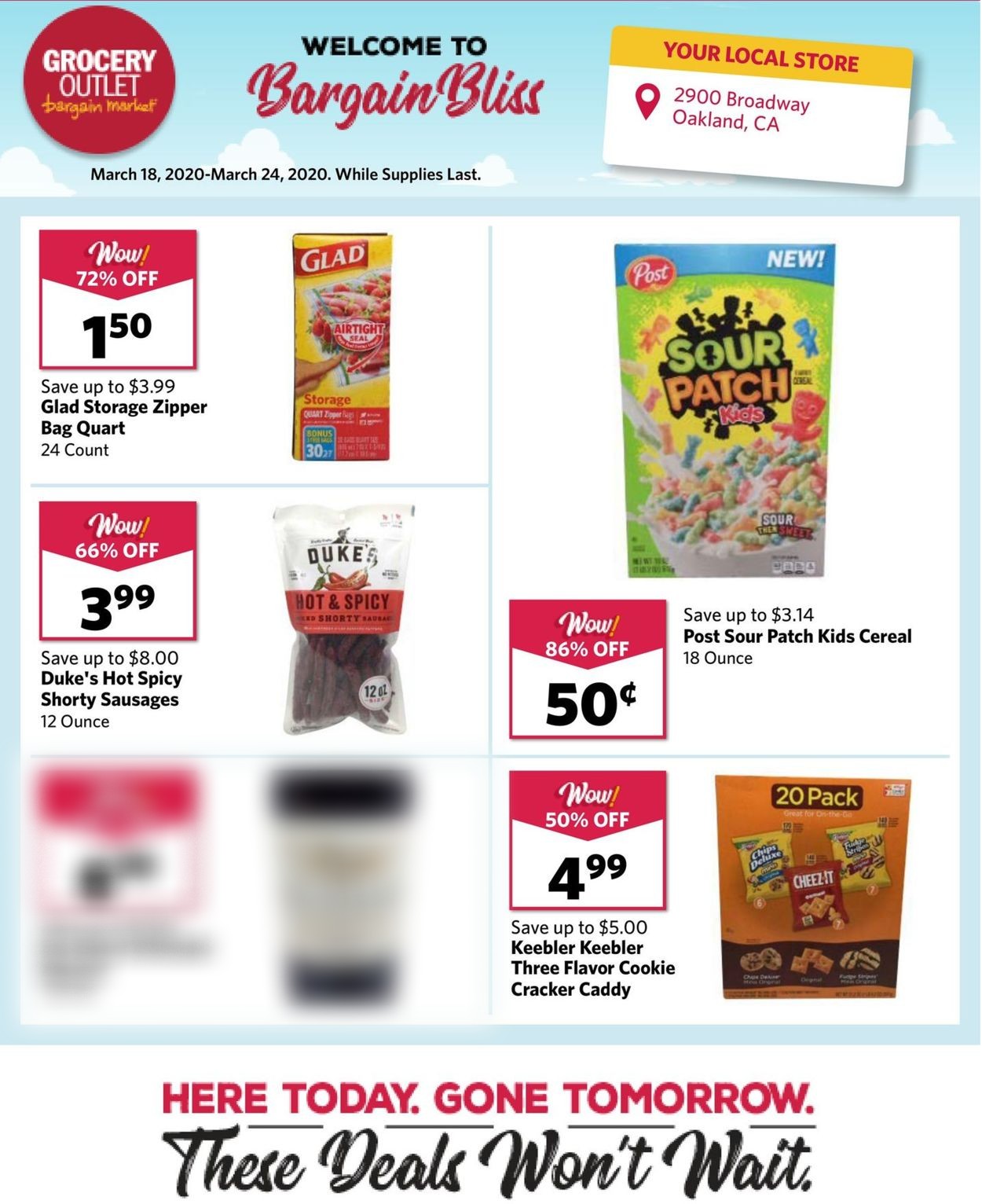 Catalogue Grocery Outlet from 03/18/2020