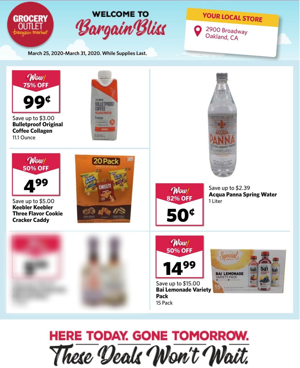 Catalogue Grocery Outlet from 03/25/2020