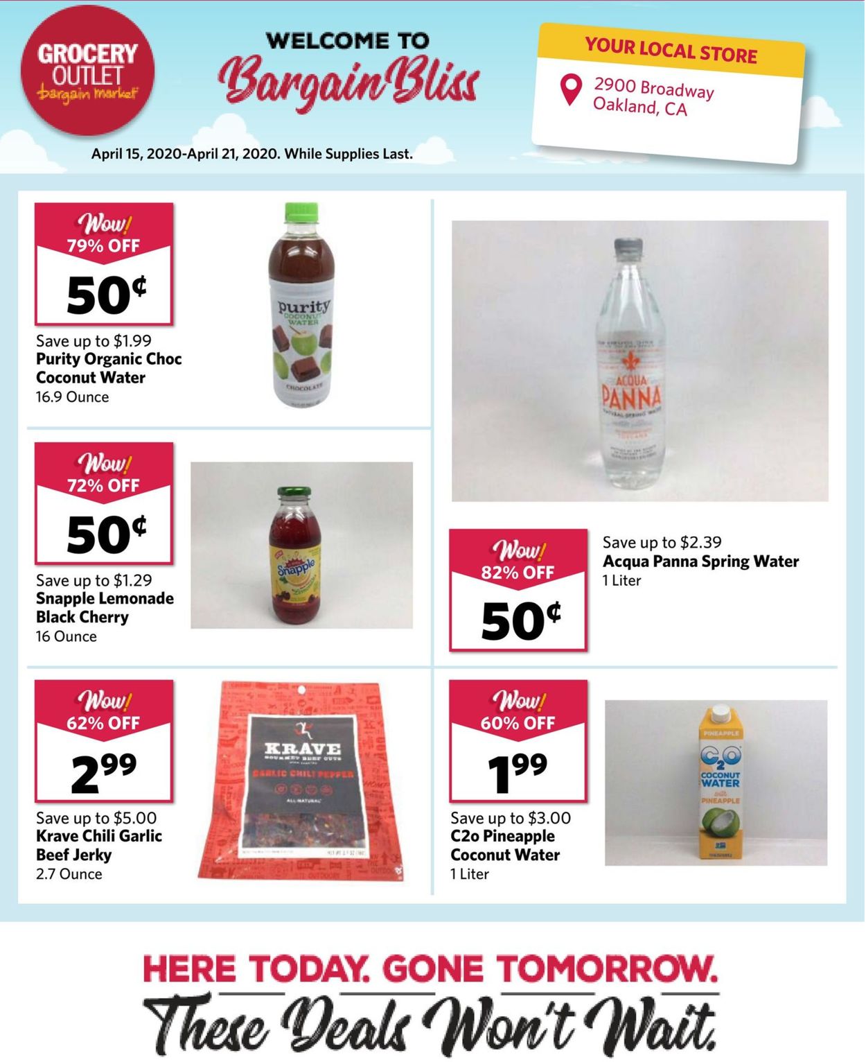 Catalogue Grocery Outlet from 04/15/2020