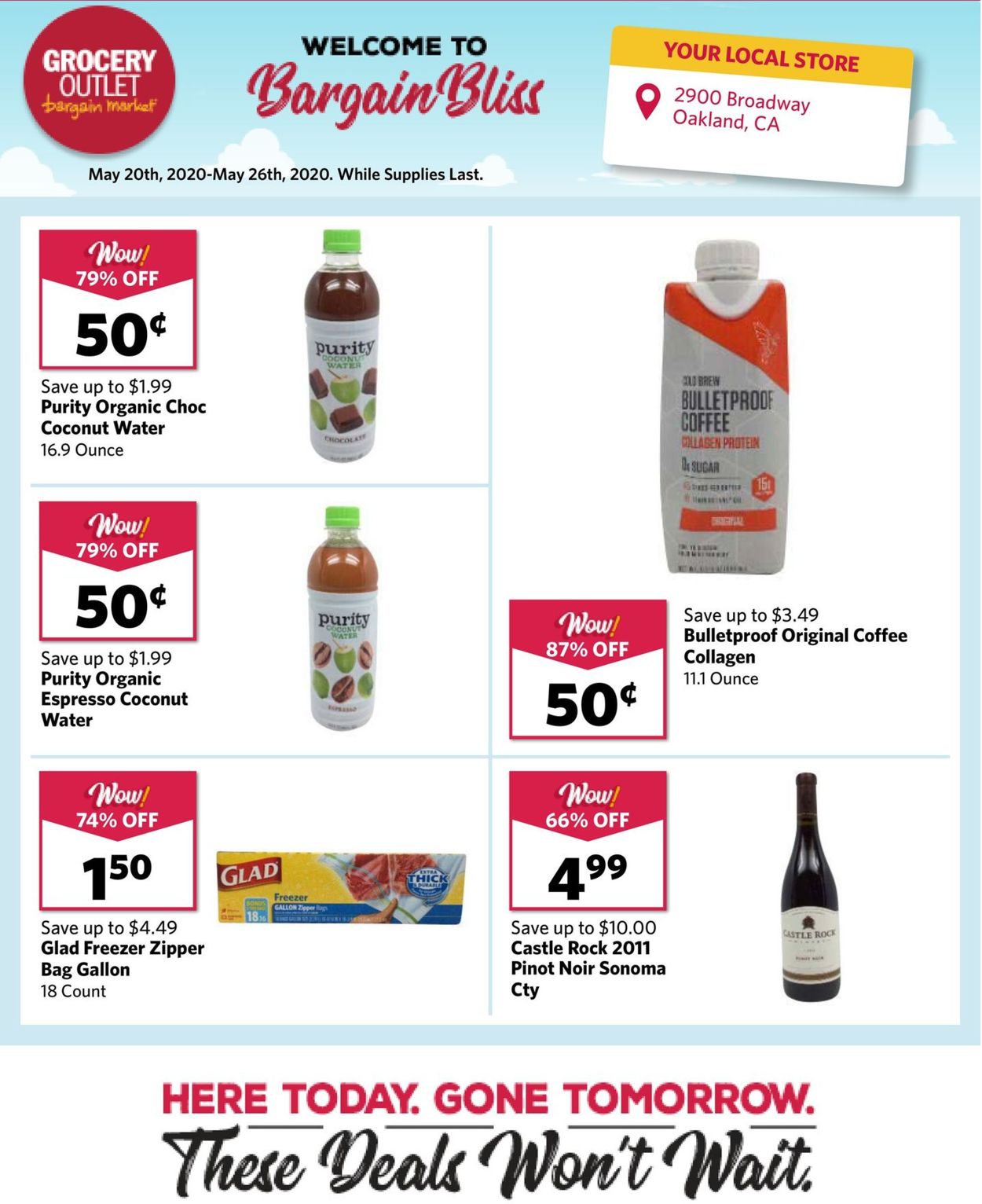 Catalogue Grocery Outlet from 05/20/2020