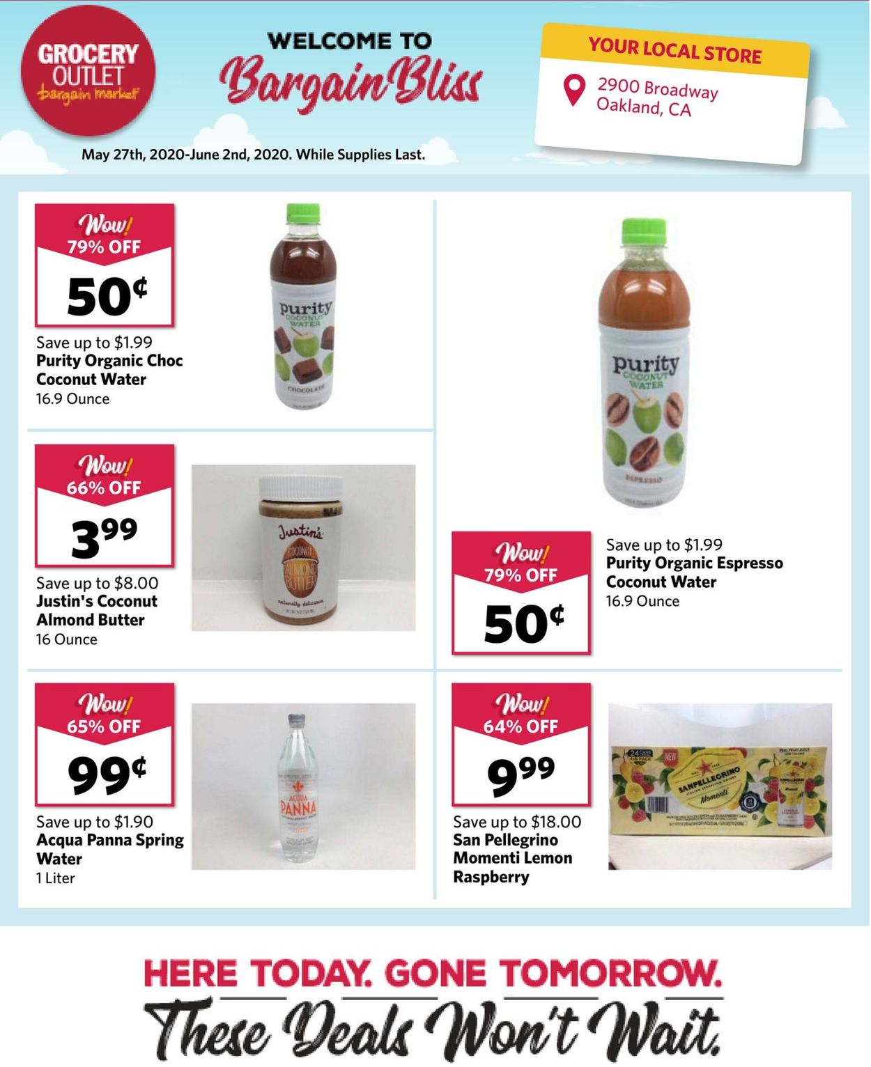 Catalogue Grocery Outlet from 05/27/2020