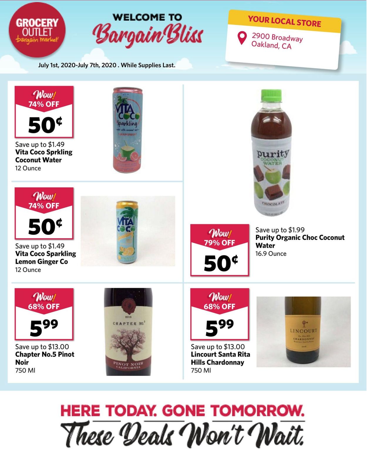 Catalogue Grocery Outlet from 07/01/2020