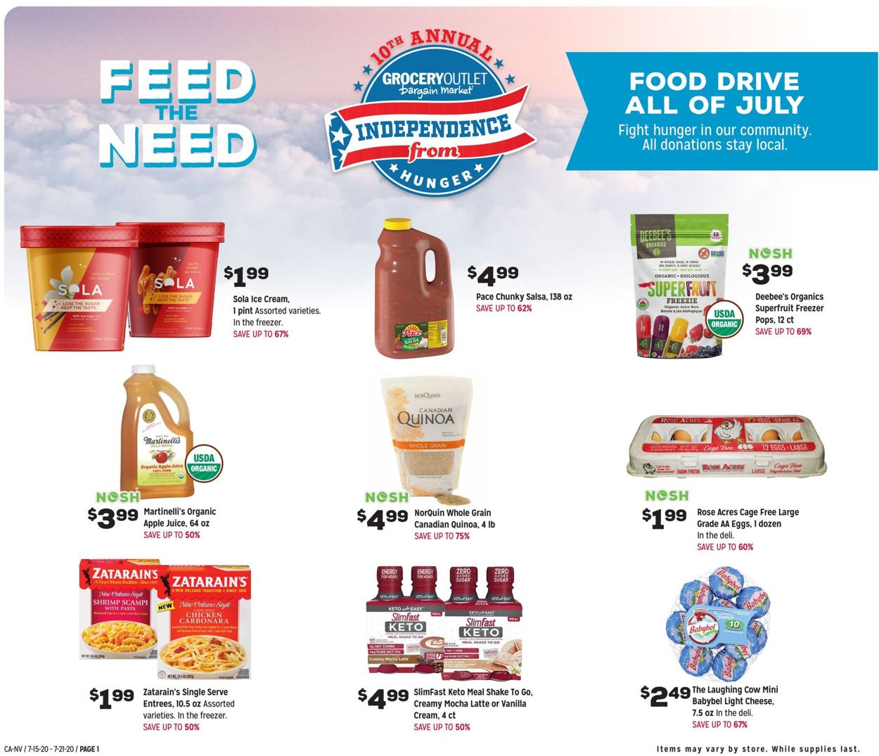 Catalogue Grocery Outlet from 07/15/2020
