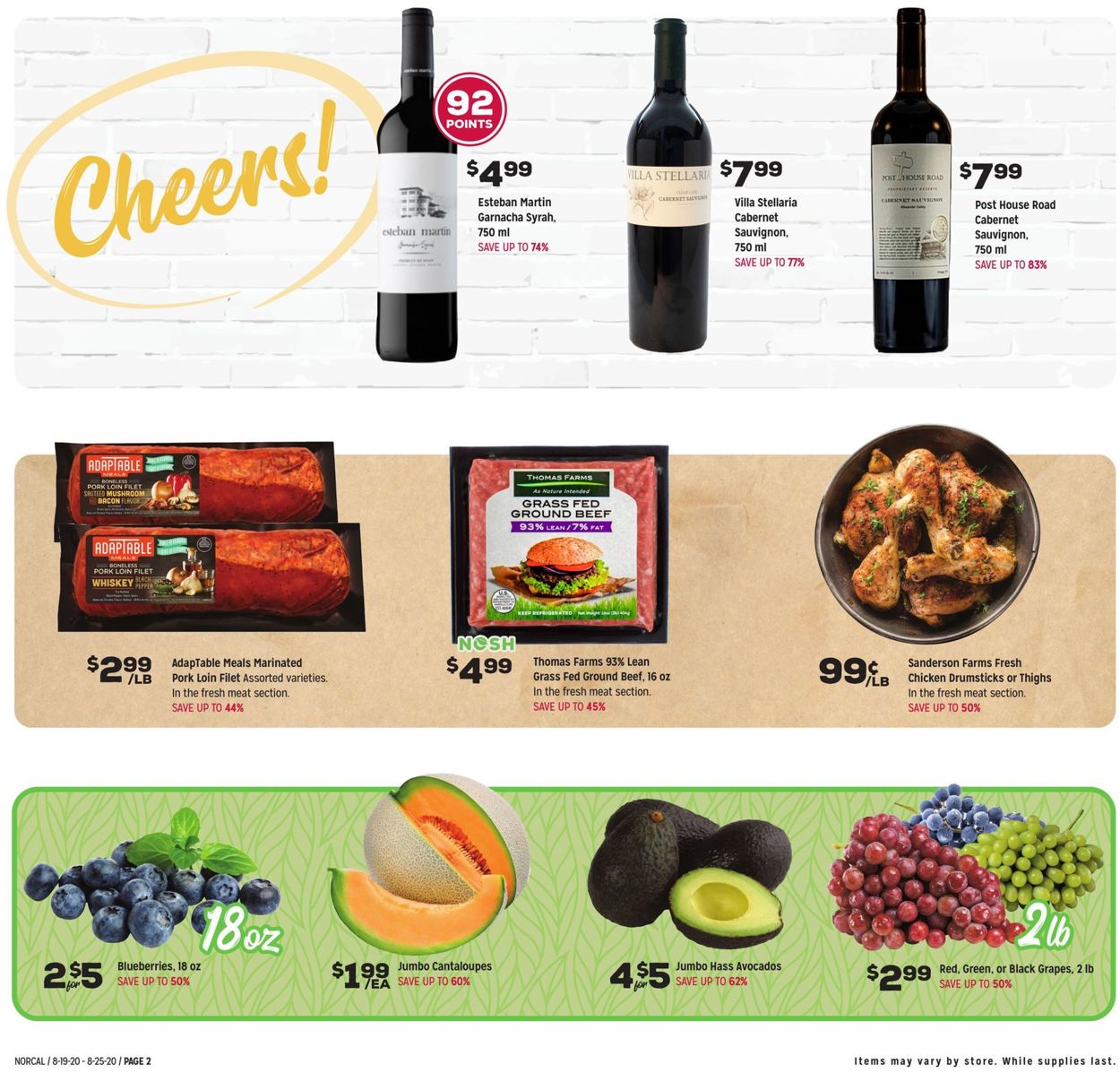 Catalogue Grocery Outlet from 08/19/2020