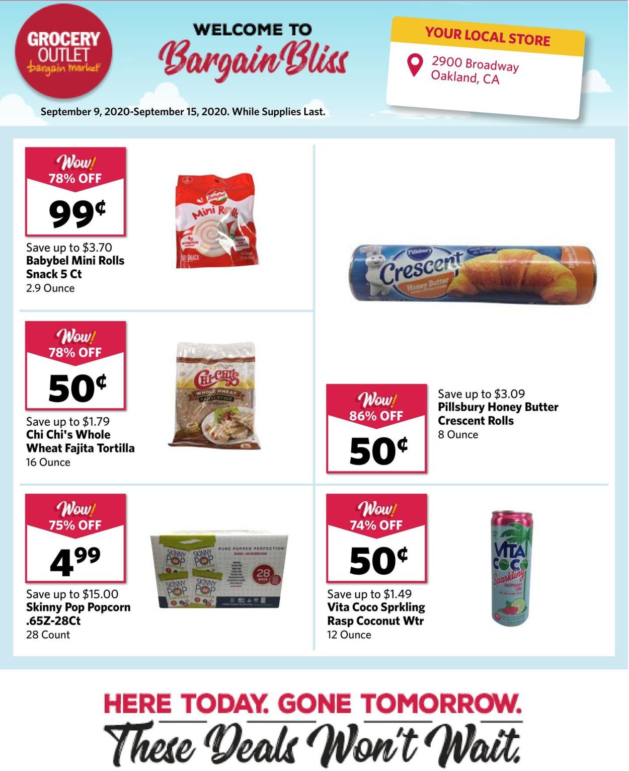 Catalogue Grocery Outlet from 09/09/2020