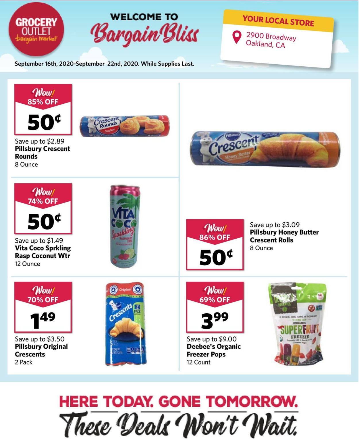 Catalogue Grocery Outlet from 09/16/2020