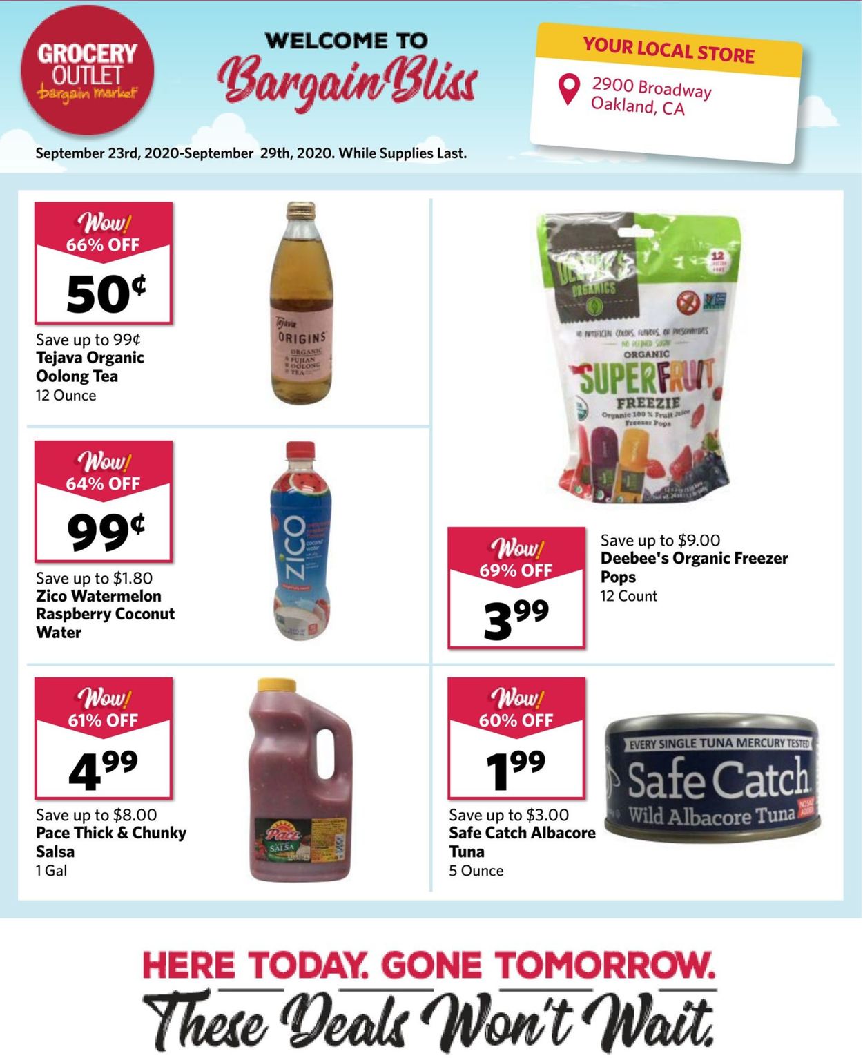 Catalogue Grocery Outlet from 09/23/2020