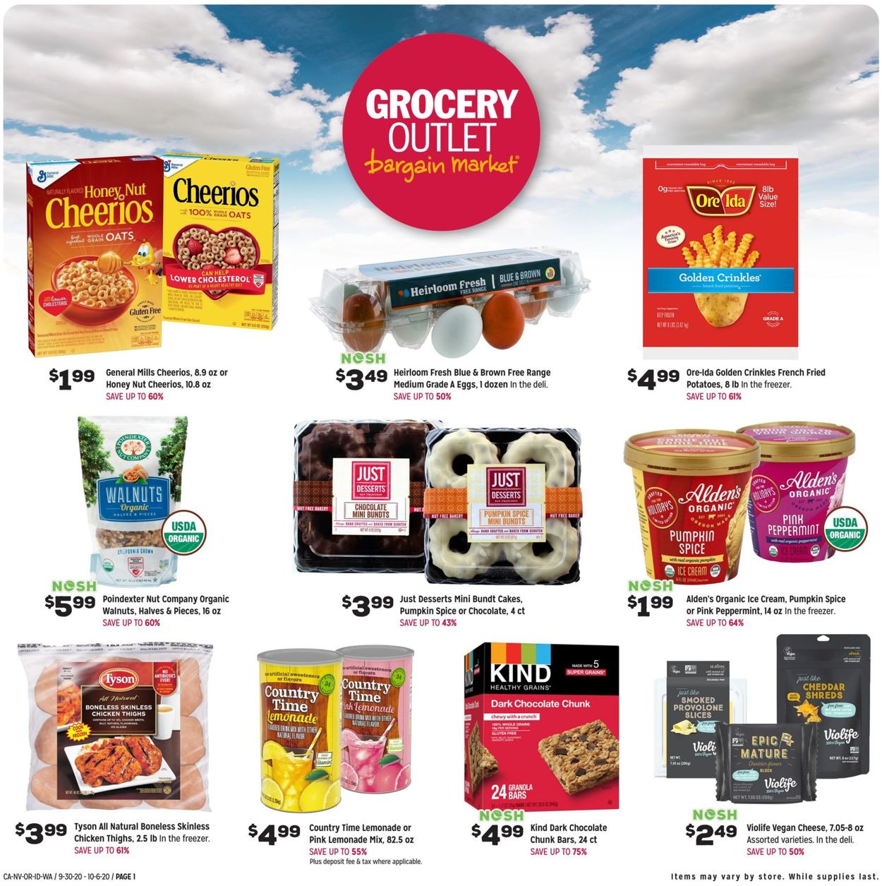 Catalogue Grocery Outlet from 09/30/2020