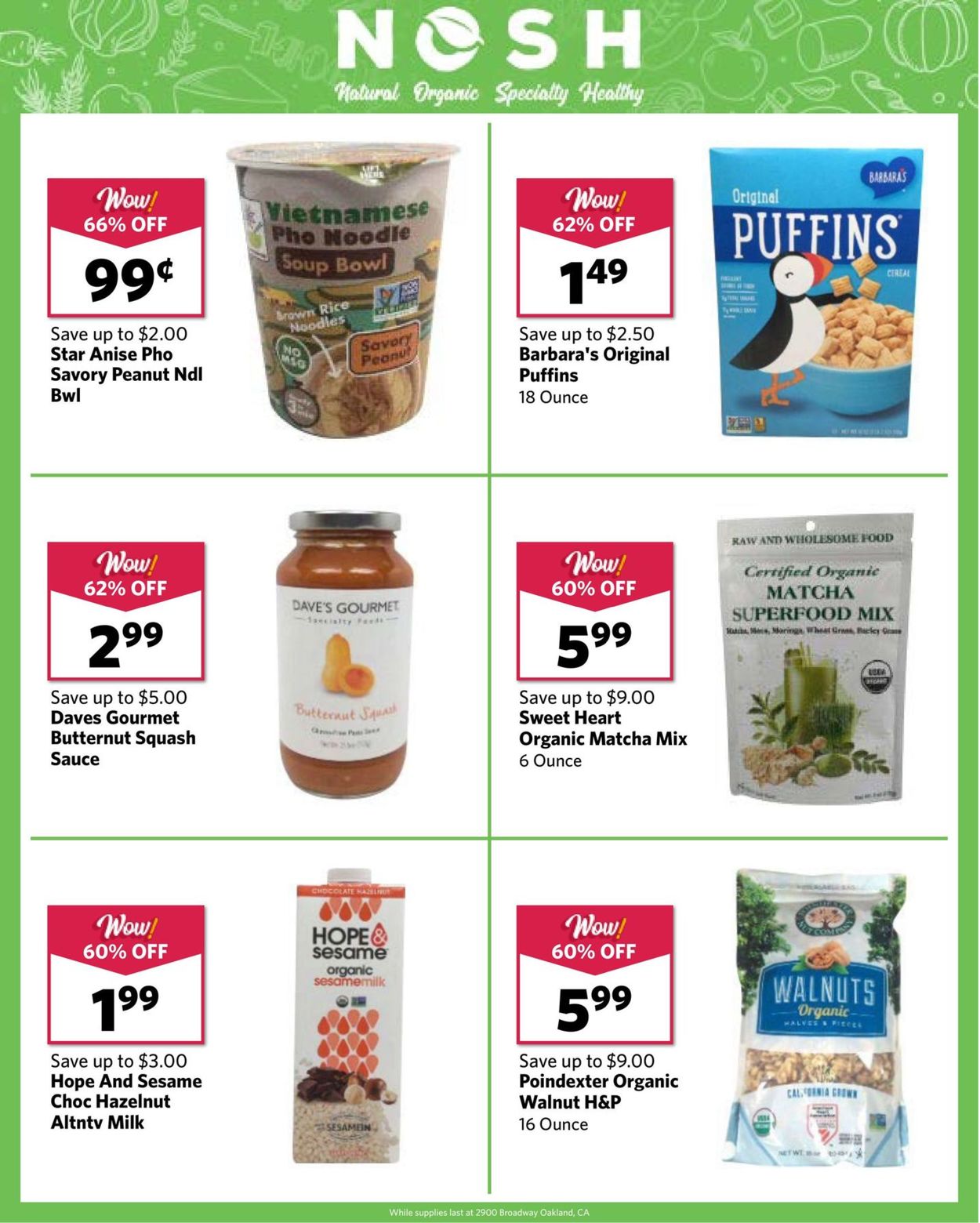 Catalogue Grocery Outlet from 10/21/2020