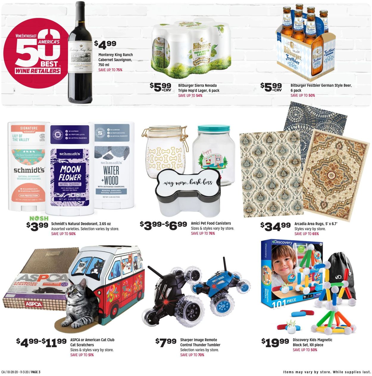 Catalogue Grocery Outlet from 10/28/2020