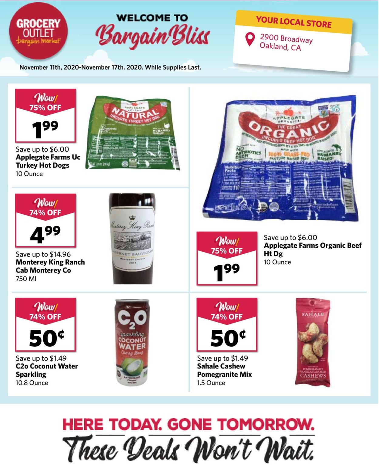 Catalogue Grocery Outlet from 11/11/2020