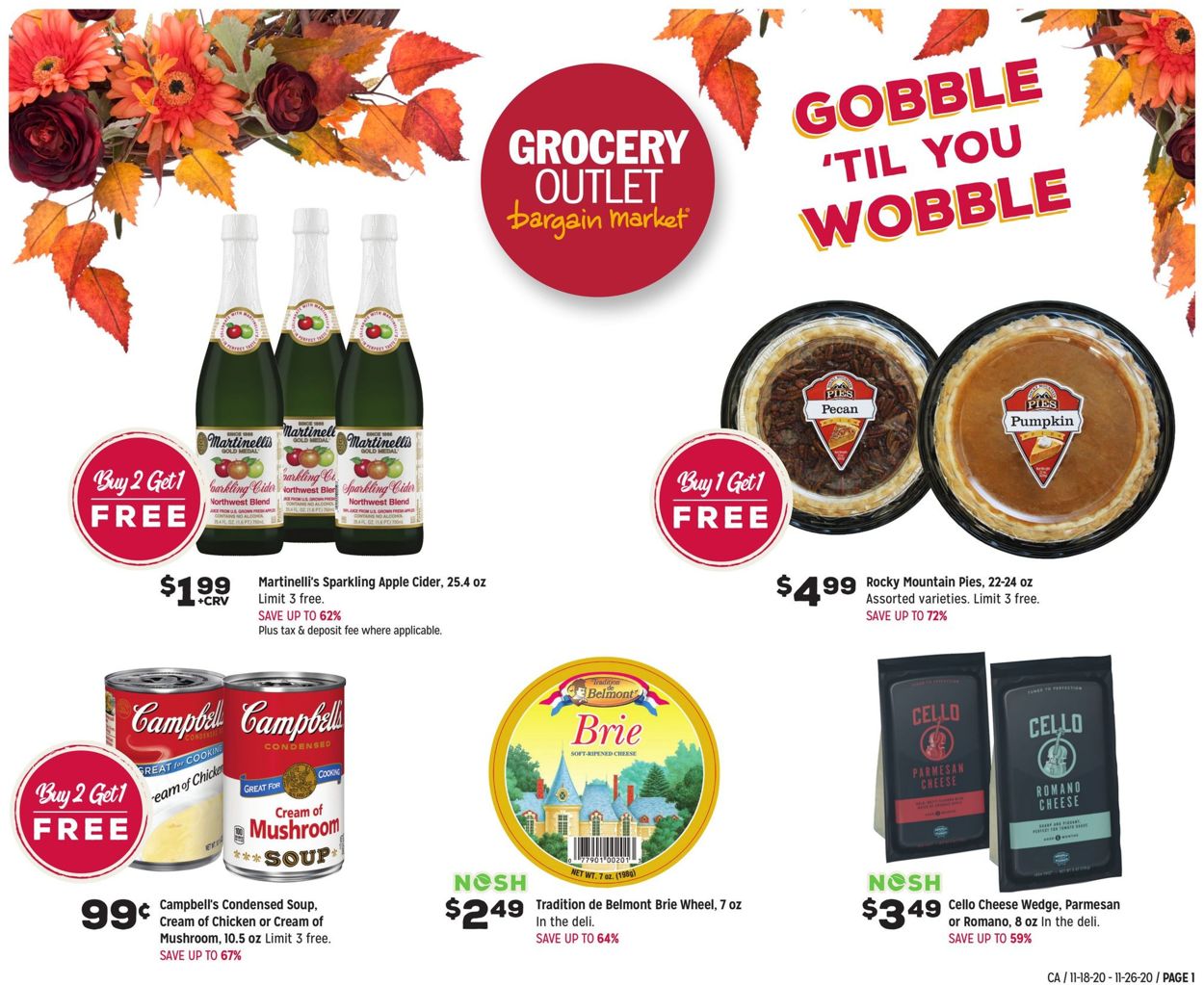 Catalogue Grocery Outlet Thanksgiving 2020 from 11/18/2020
