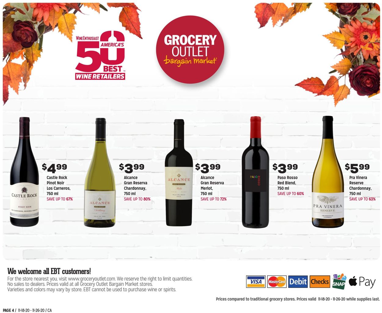 Catalogue Grocery Outlet Thanksgiving 2020 from 11/18/2020