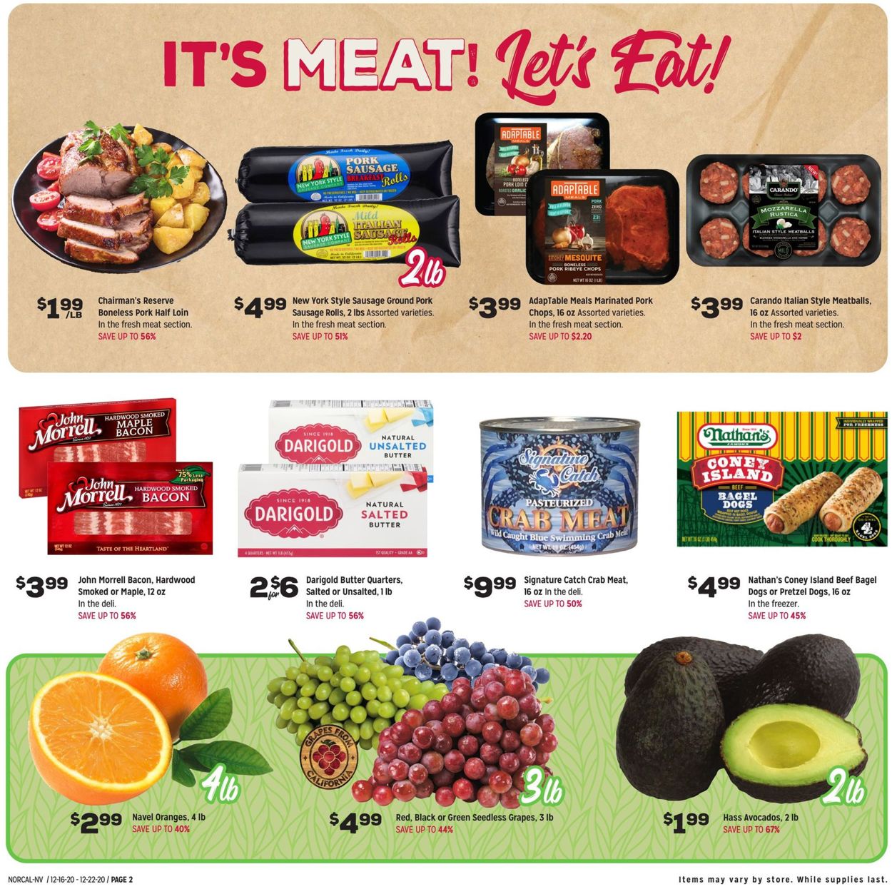 Catalogue Grocery Outlet from 12/16/2020