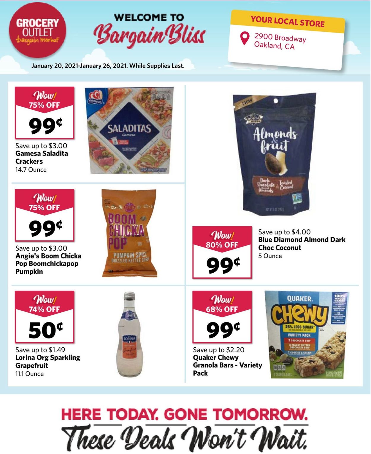 Catalogue Grocery Outlet from 01/20/2021