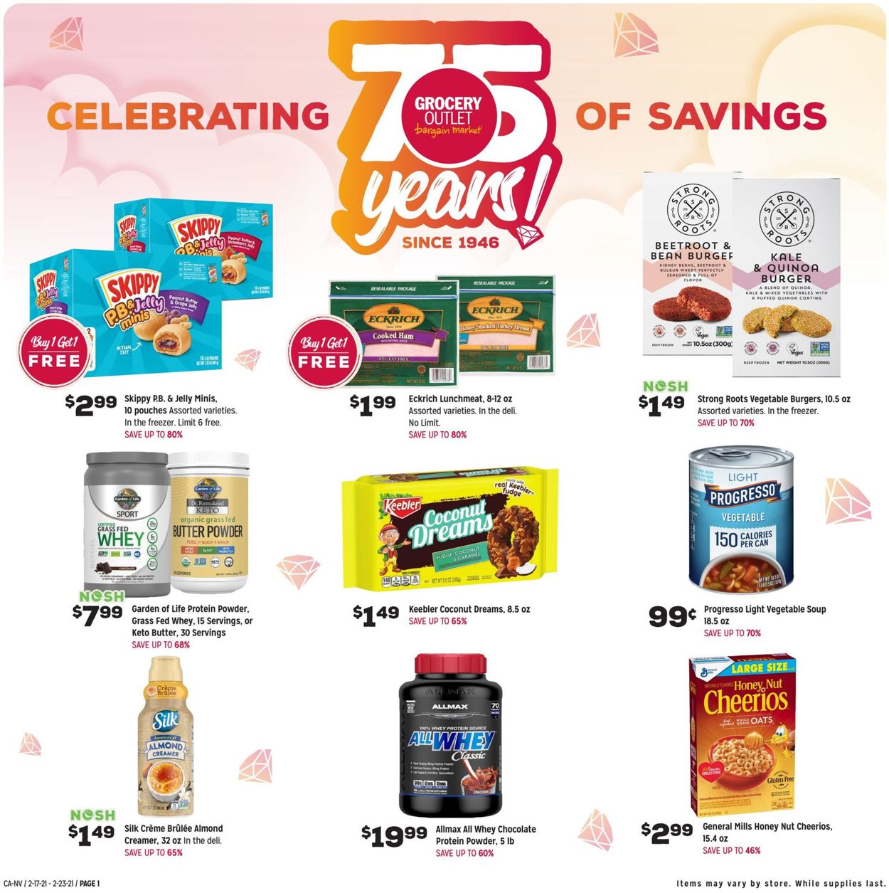 Catalogue Grocery Outlet from 02/17/2021