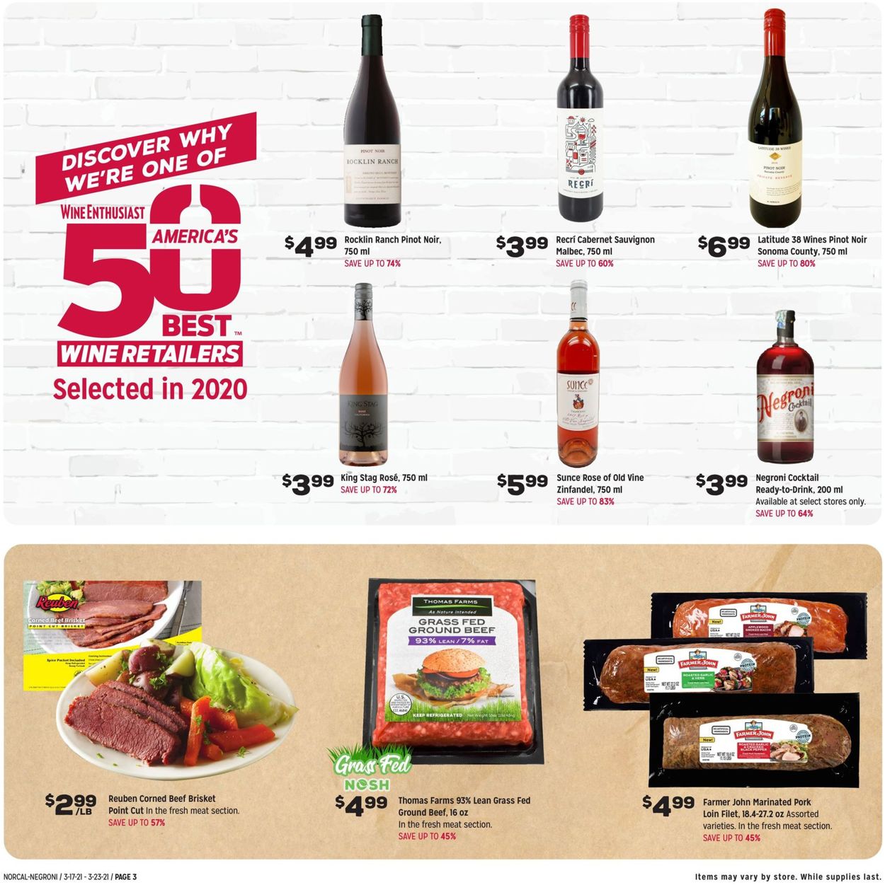 Catalogue Grocery Outlet from 03/17/2021