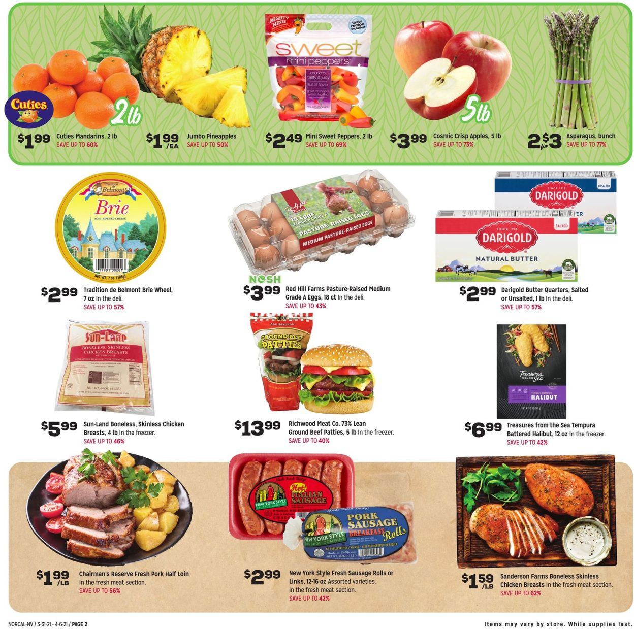 Catalogue Grocery Outlet from 03/31/2021