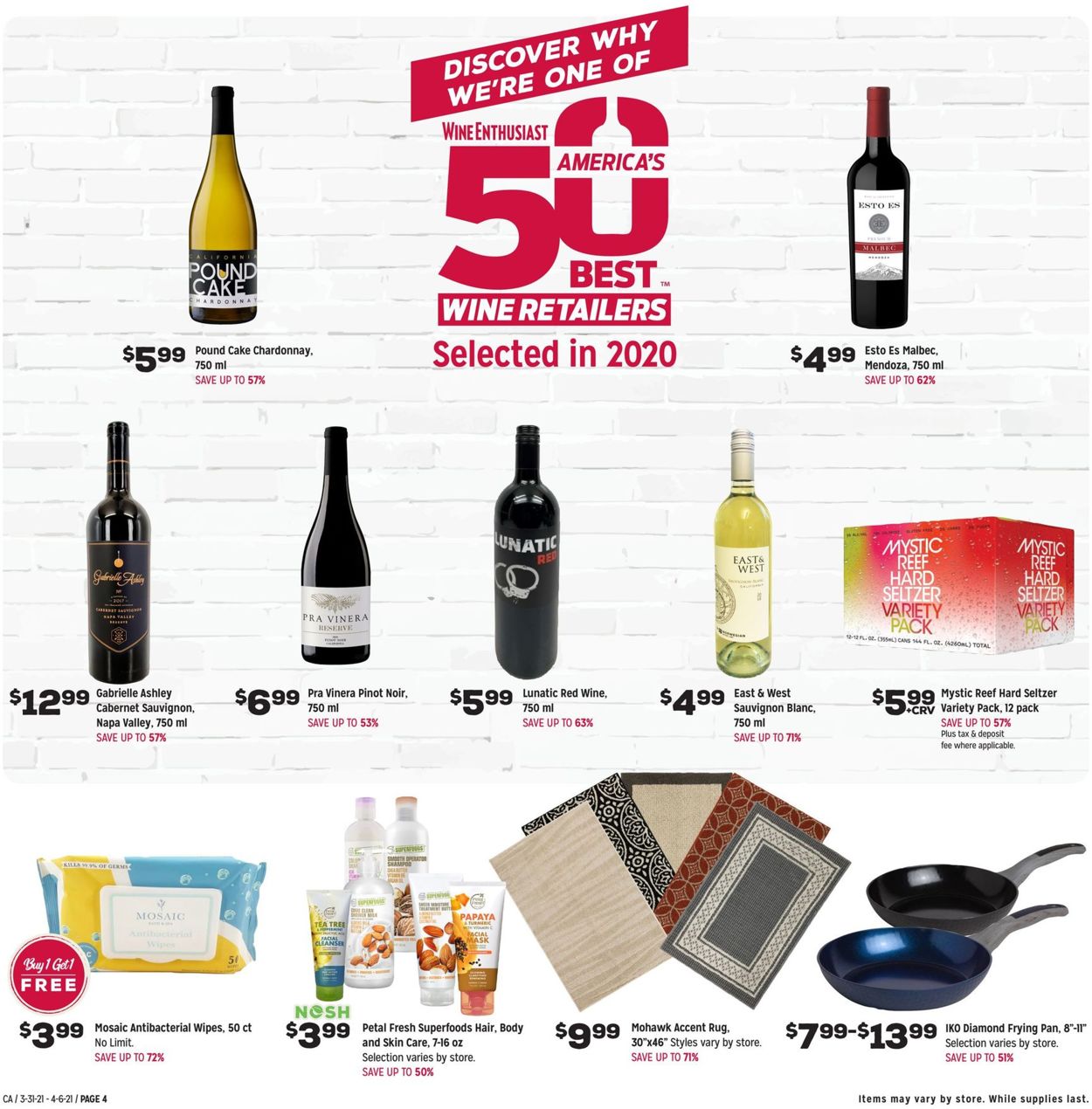 Catalogue Grocery Outlet from 03/31/2021