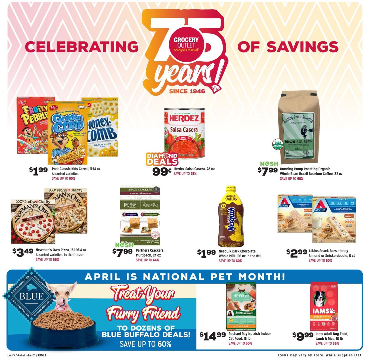 Catalogue Grocery Outlet from 04/21/2021