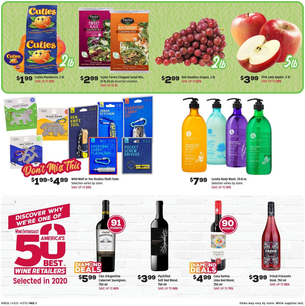 Catalogue Grocery Outlet from 04/21/2021