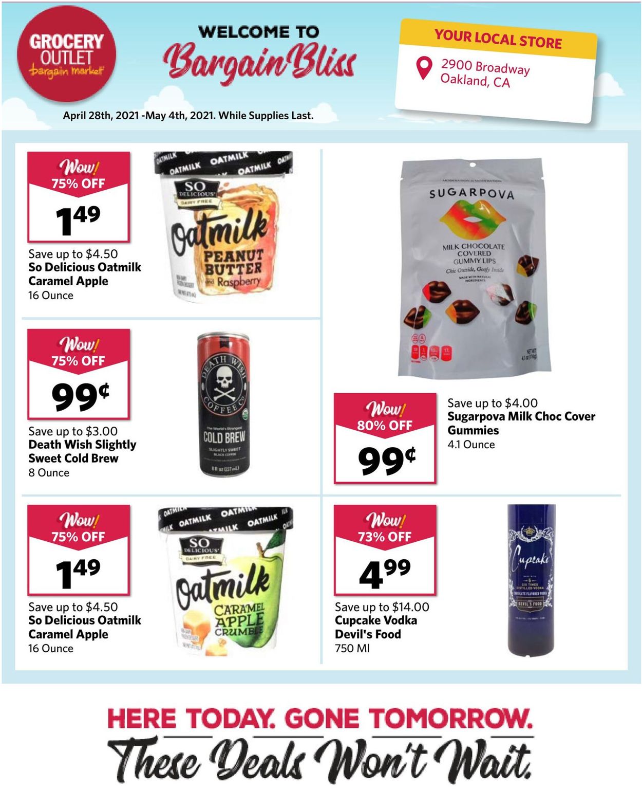 Catalogue Grocery Outlet from 04/28/2021