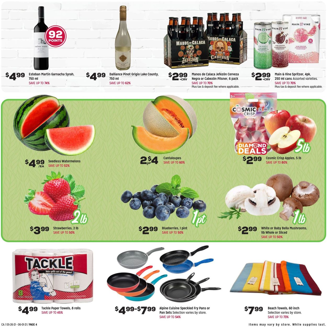 Catalogue Grocery Outlet from 05/26/2021