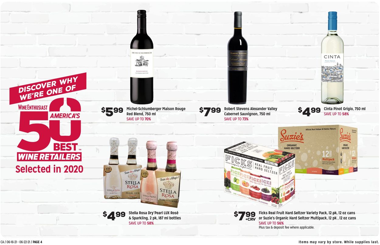 Catalogue Grocery Outlet from 06/16/2021