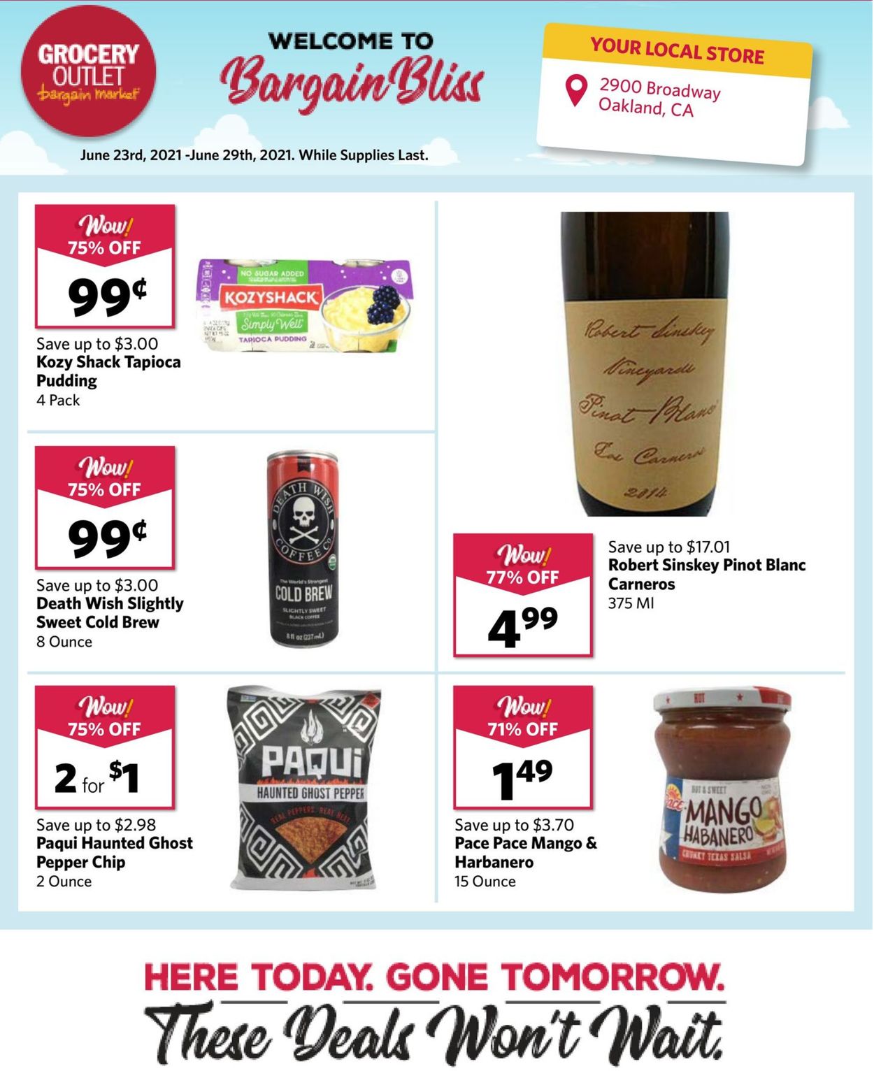 Catalogue Grocery Outlet from 06/23/2021