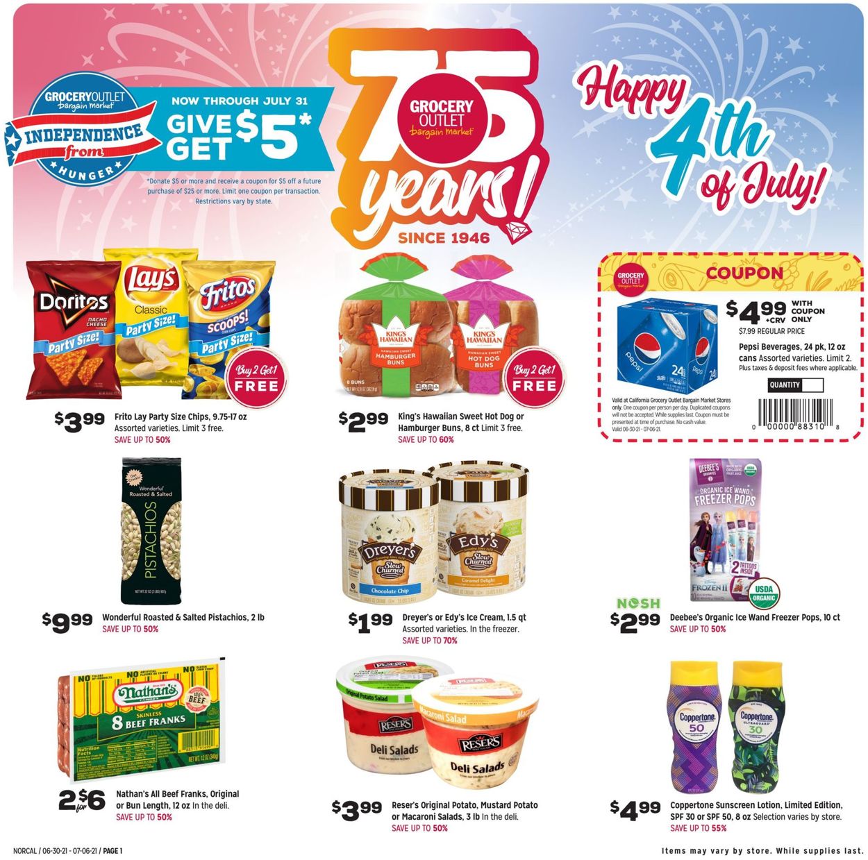 Catalogue Grocery Outlet from 06/30/2021