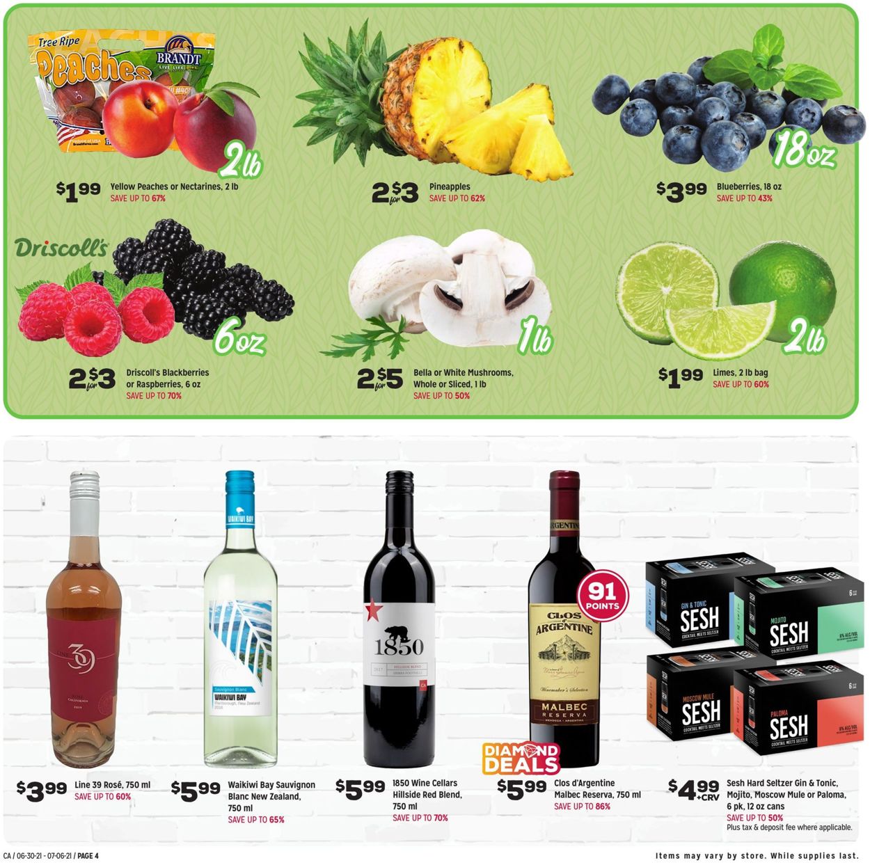 Catalogue Grocery Outlet from 06/30/2021